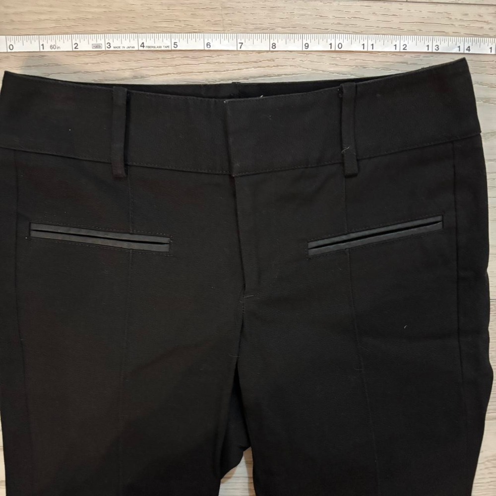 Helmut Lang Womens Size 00 Black Straight front pants Made in USA Excellent Used - Picture 2 of 8